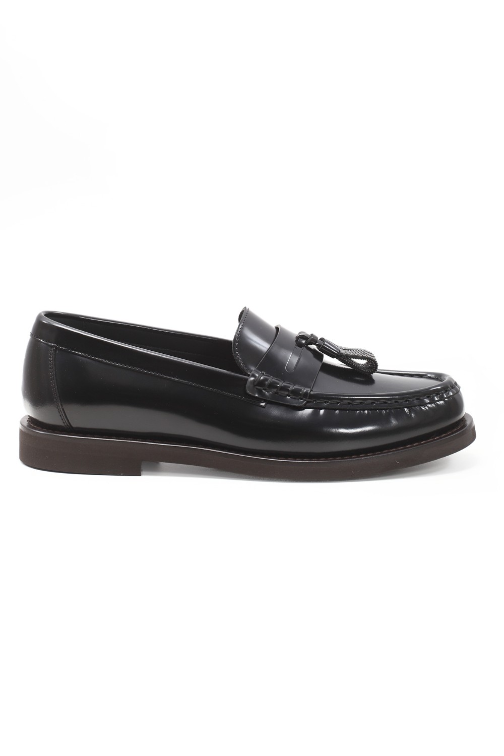 shop BRUNELLO CUCINELLI  Mocassino: Brunello Cucinelli "Penny" loafer in vitello Minimal con Shiny Tassels.
Fodera in pelle.
Suola in micro leggero.
Decorazione in monile Nickel-free.
Composizione: 100% PELLE DI VITELLO.
Made in Italy.. MZVNG2739-C101 number 2822400